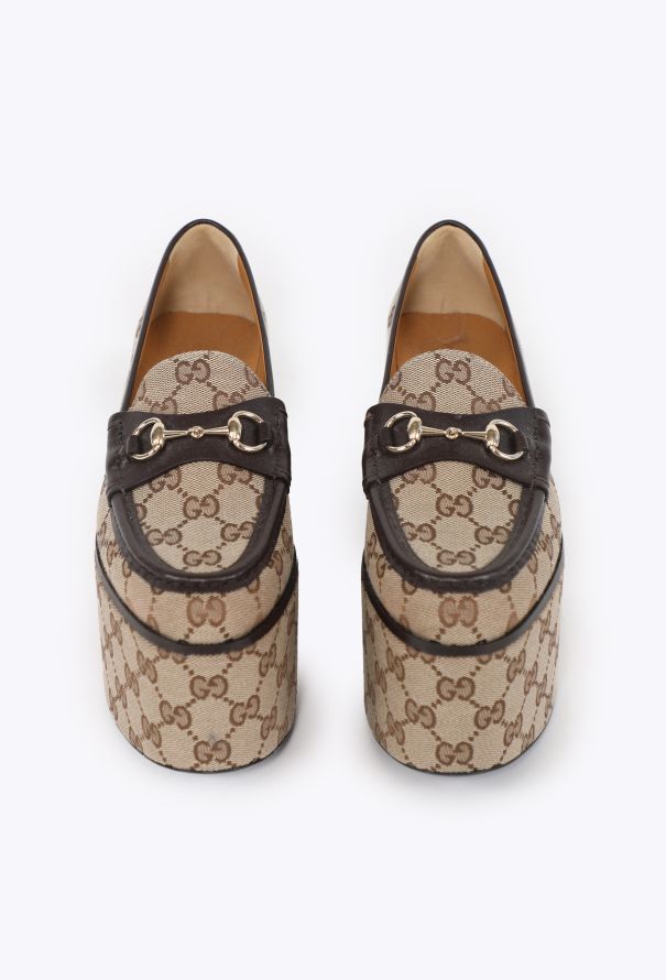 Gucci Monogram Canvas Platform Loafers, S/S 2024 - 2
