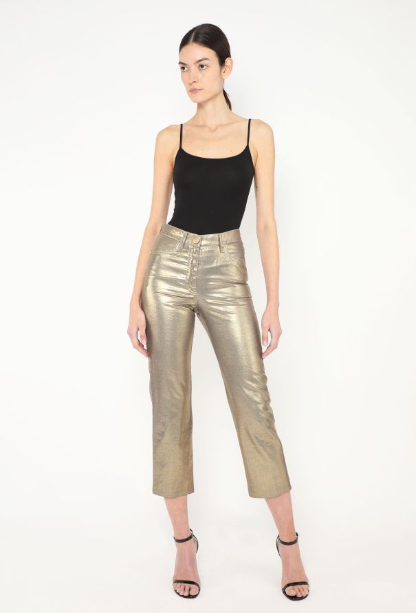 Chanel Pre-Fall 2019 Paris-New York Metallic Pants - 1