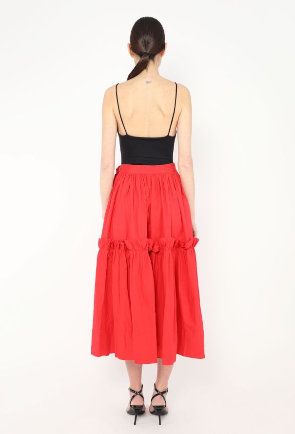 Saint Laurent S/S 1977 Ruffled Peasant Skirt - 6