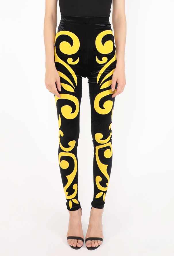 Gianni Versace Baroque Velvet Leggings, F/W 1991 - 4
