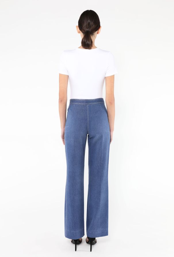 Céline '70s Pocketed Denim Trousers - 4