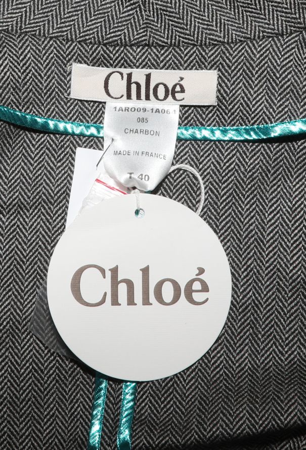 Chloé 2001 Herringbone Belted Coat - 6