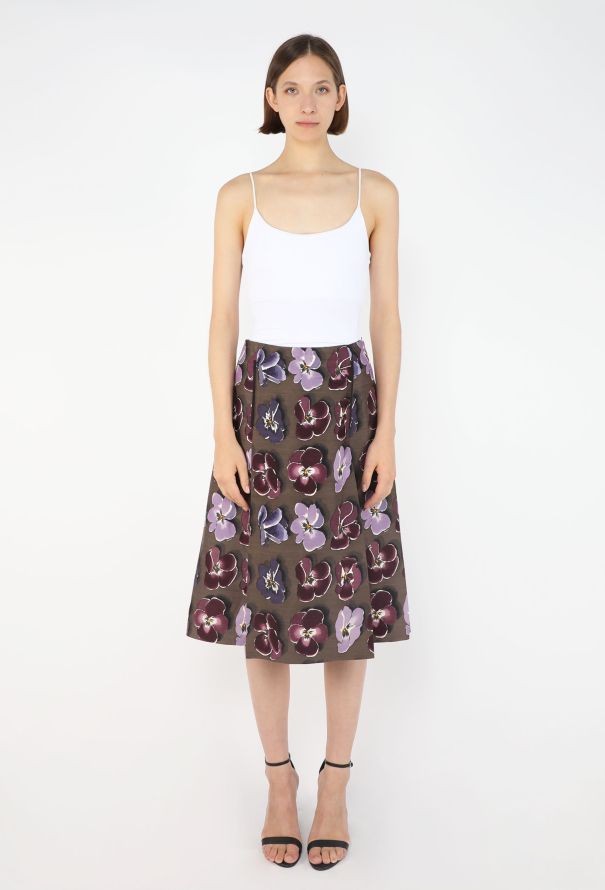 Prada Poppy Pleated Skirt, Fall 2000 - 1