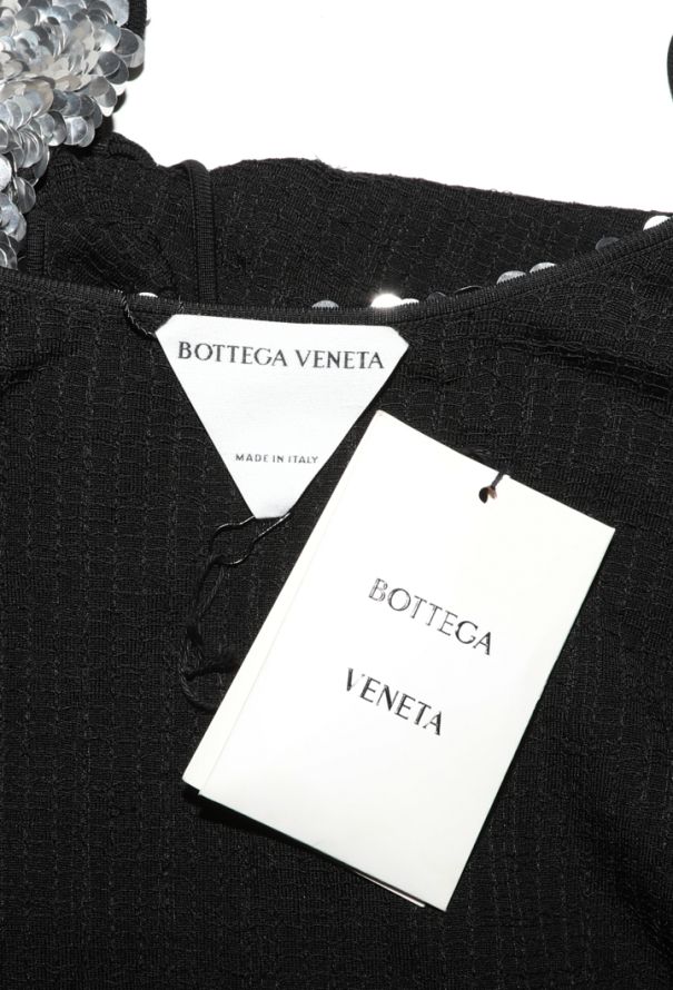 Bottega Veneta Sequin Open-Back Dress, Resort 2021 - 6