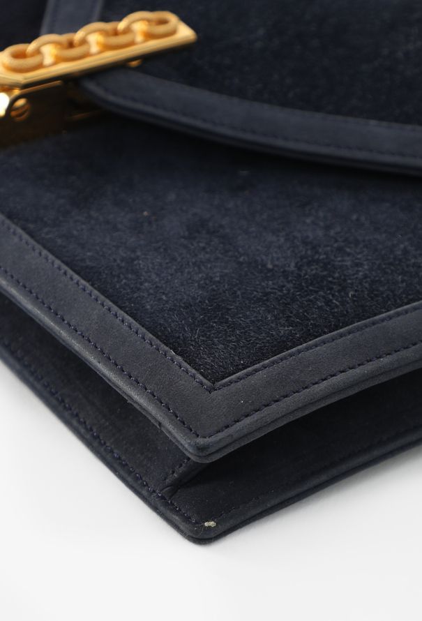 Hermès Rare '70s Bleu Marine Veau Doblis Alcazar Bag - 8