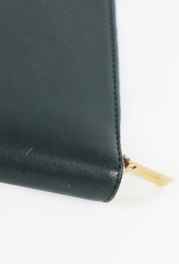 Céline Green Smooth Leather Wallet - 8