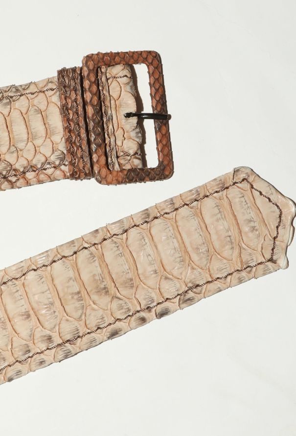 Prada RARE S/S 2004 Python Belted Trench - 9 Prada RARE S/S 2004 Python Belted Trench - 9