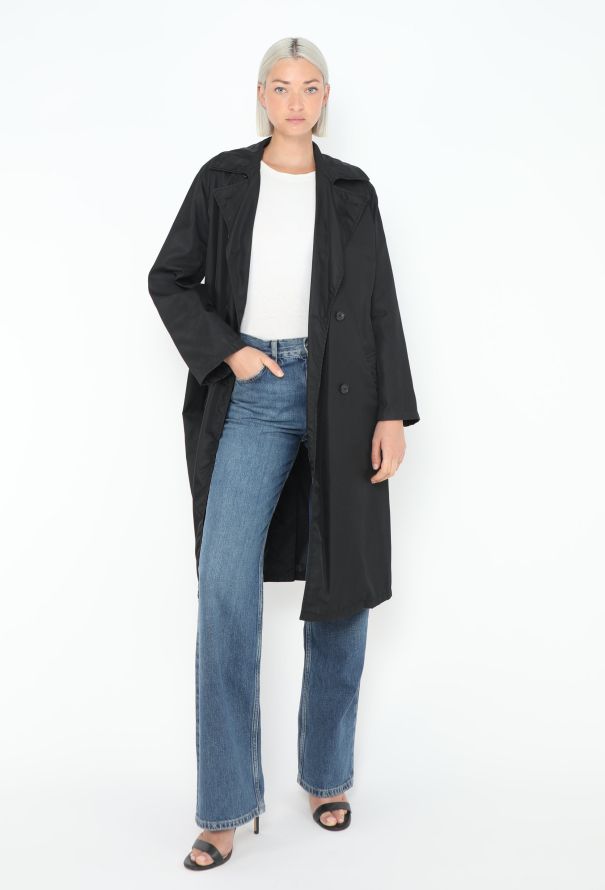 Prada '90s Nylon Belted Trench Coat - 4