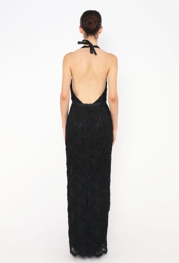 Prada Guipure Open-Back Gown - 5