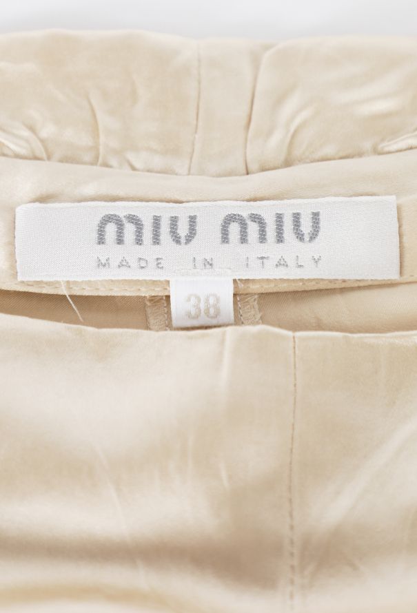 Miu Miu Shearling-Trimmed Satin Trousers, F/W 1999 - 6