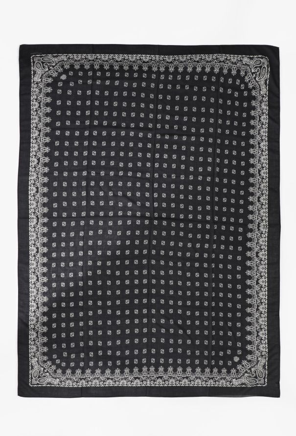 Saint Laurent Cashmere & Silk Paisley Scarf, 2015 - 2