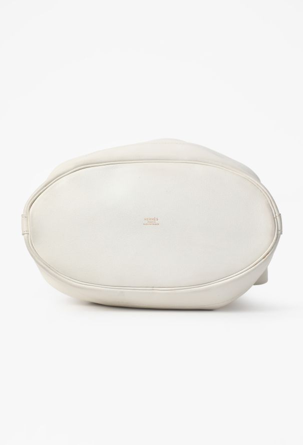 Hermès Vintage White Courchevel Market Bag - 7
