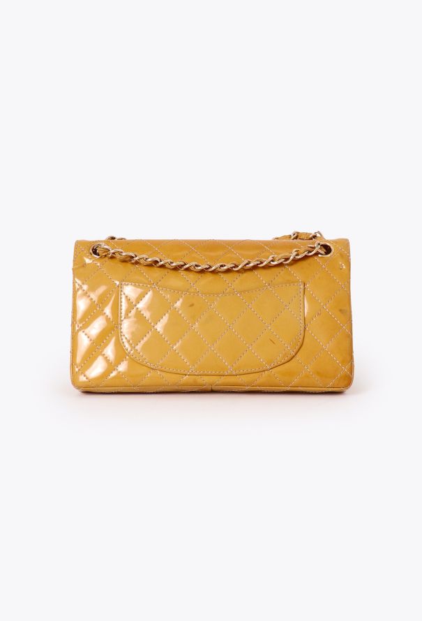Chanel Yellow Patent Double Flap Bag - 5 Chanel Yellow Patent Double Flap Bag - 5