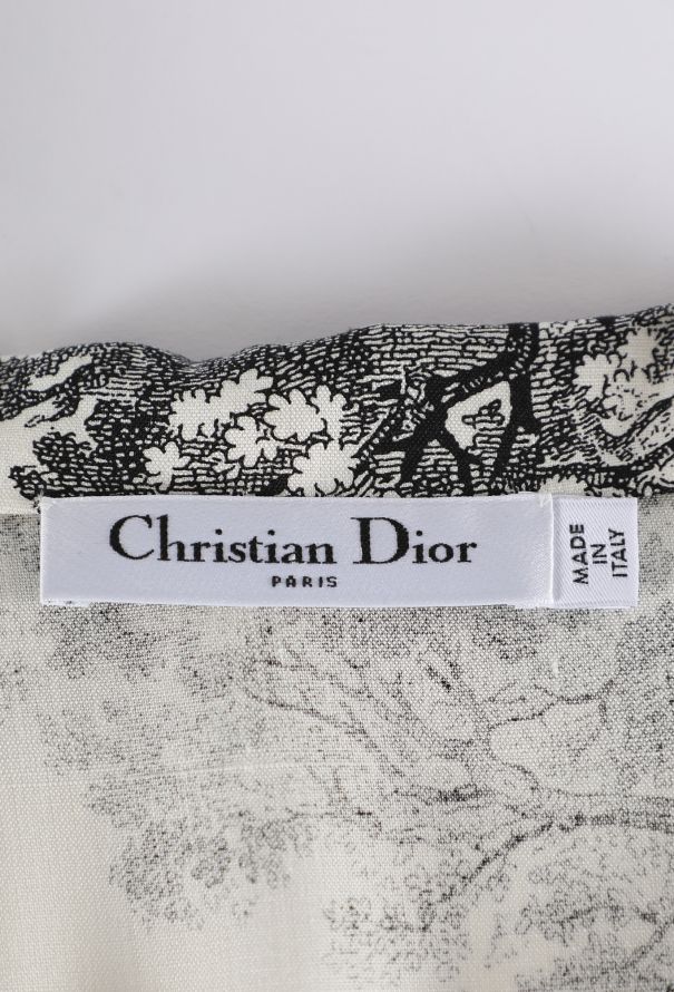 Dior Silk Toile de Jouy Pajama Set, Resort 2019 - 7