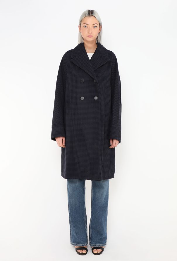 Dior 2017 Houndstooth Wool Coat - 1