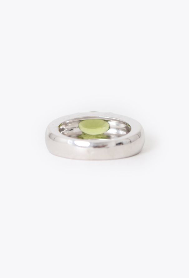 Chaumet 18K White Gold & Peridot Ring - 7