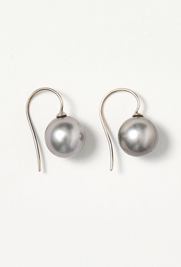 Modern Fine Jewelry 18k White Gold & Pearl Earrings - 2 Modern Fine Jewelry 18k White Gold & Pearl Earrings - 2