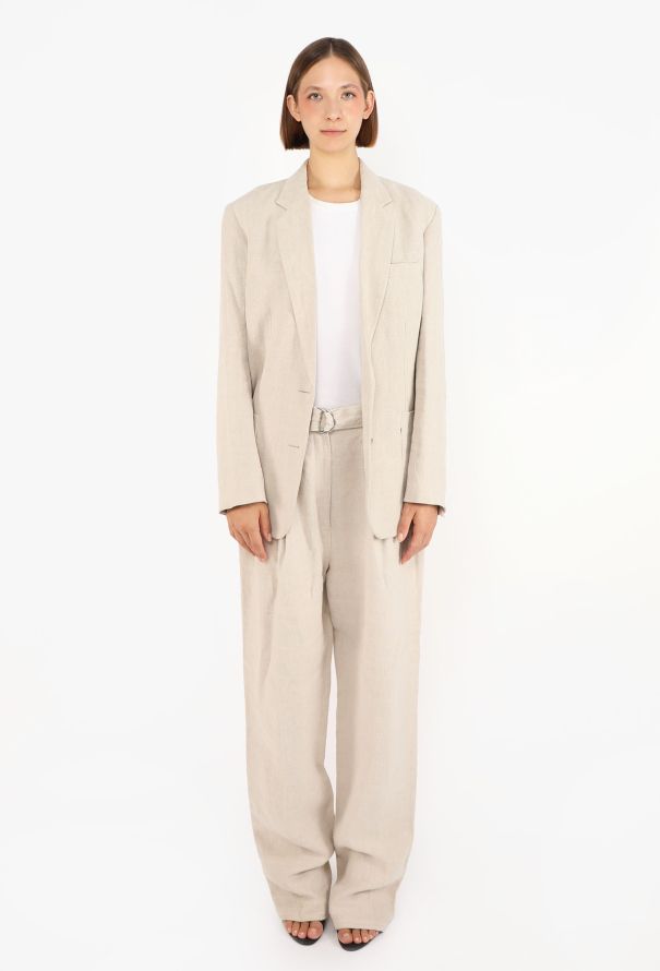 Céline Belted Linen Suit, Resort 2014 - 3