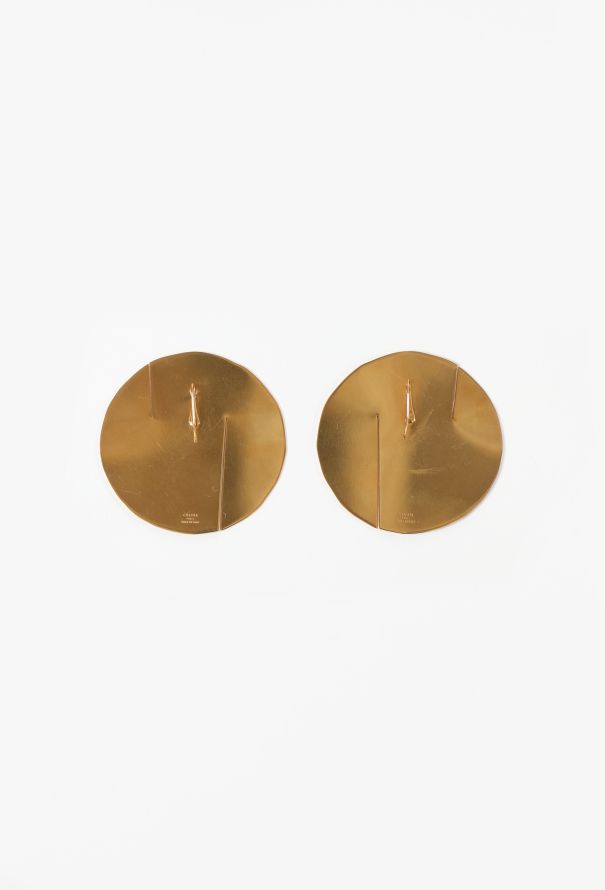 Céline Pre-Fall 2015 Flat Disc Earrings - 4