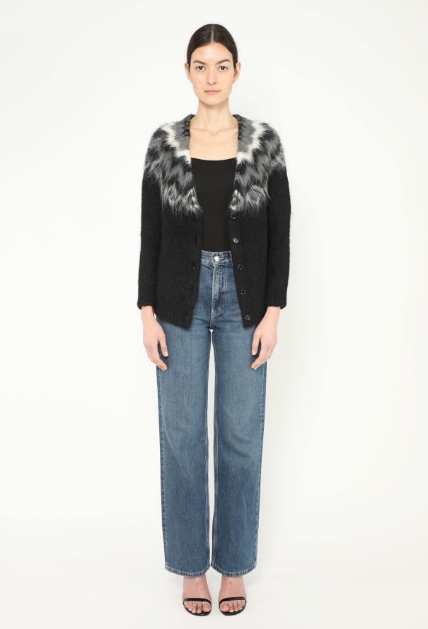 Céline 2019 Fair Isle Alpaca Cardigan - 3