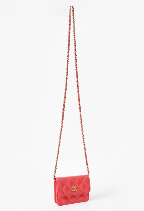 Chanel Coral Mini Wallet on Chain - 3