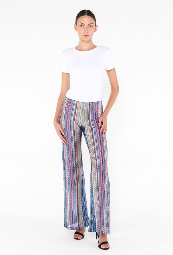 Missoni Sequin Palazzo Knit Pants - 1