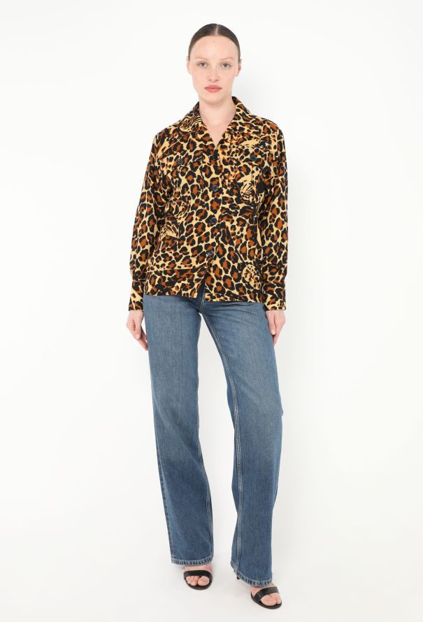 Saint Laurent F/W 1986 Cheetah Safari Top - 4 Saint Laurent F/W 1986 Cheetah Safari Top - 4