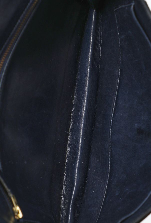 Hermès '70s Navy Box Lydie Bag - 12