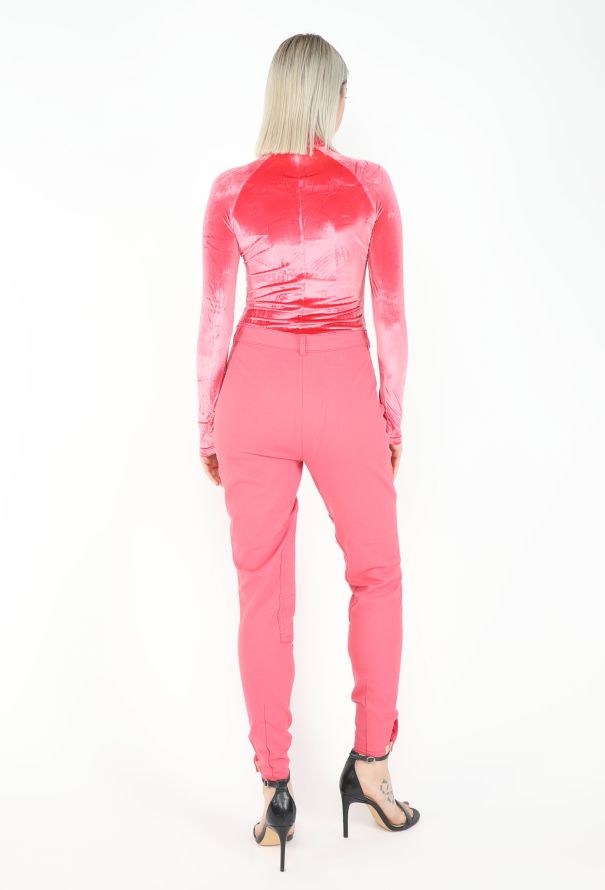 Gucci 1994 Crushed Velvet Bodysuit Ensemble - 4