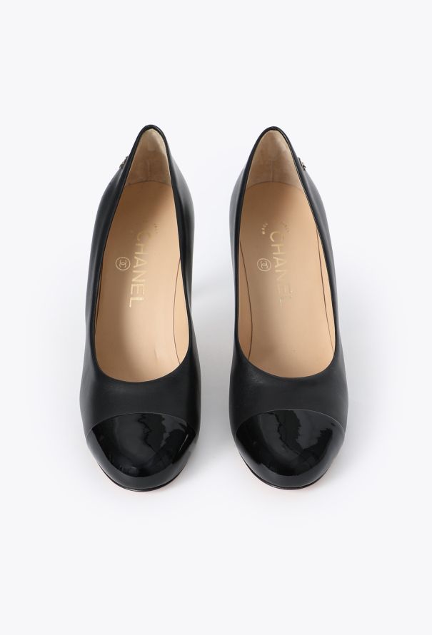 Chanel Classic Cap-Toe Leather Pumps - 3