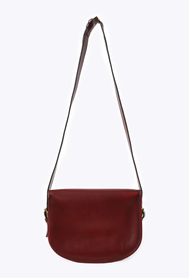 Hermès Burgundy Box Balle de Golf Bag, 1970s - 6