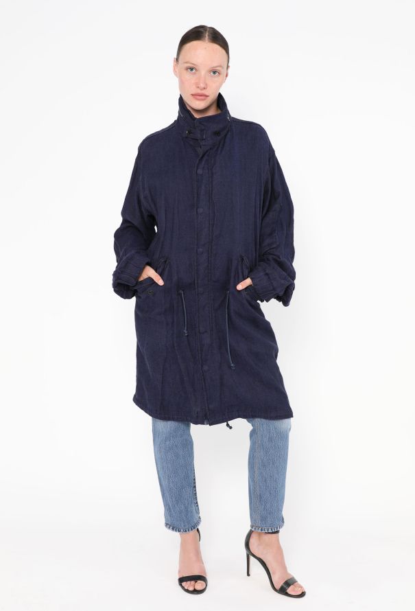 Yohji Yamamoto 2017 Oversized Linen Parka - 1