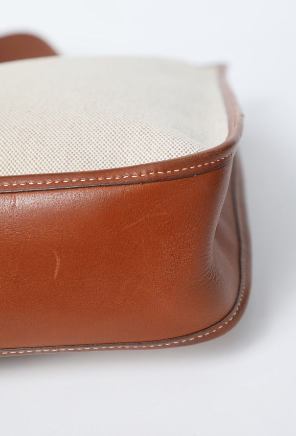 Hermès Vintage Barenia & Toile H Évelyne 33 - 10