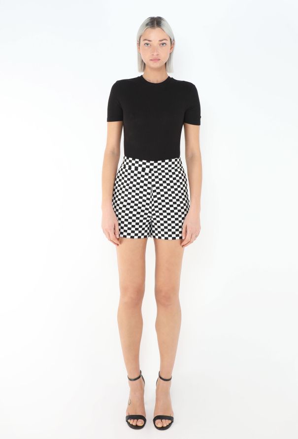 Dior S/S 2018 Checkered Bar Jacket Ensemble - 3