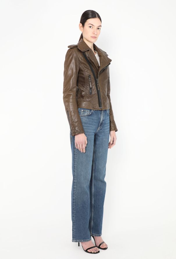 Balenciaga Lambskin Biker Jacket - 5