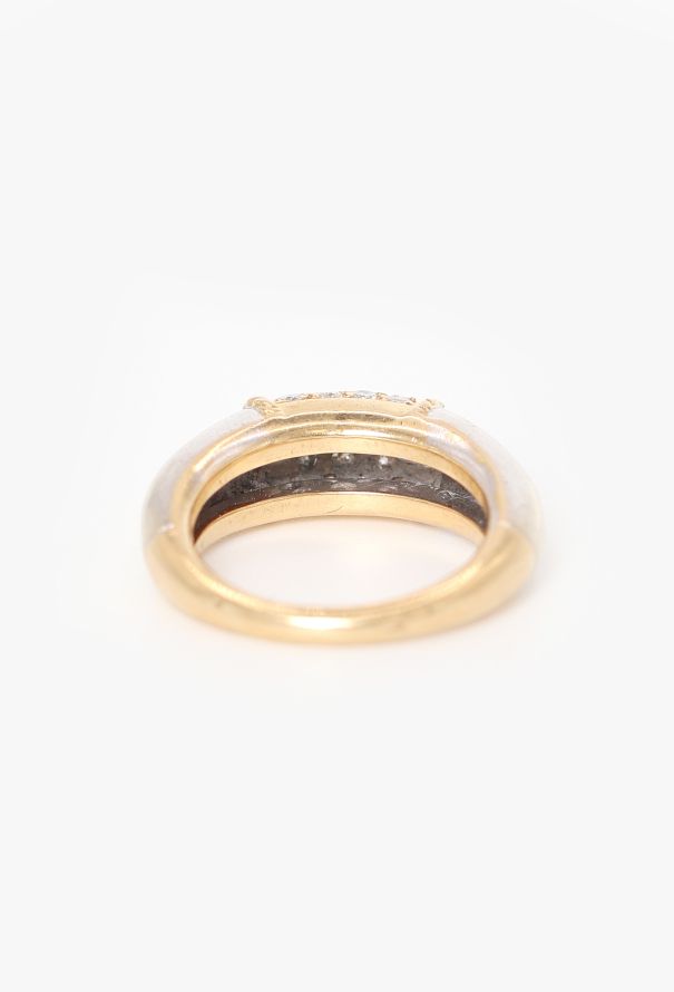 Van Cleef & Arpels 18k Yellow, White Gold & Diamond Philippine Ring - 4 Van Cleef & Arpels 18k Yellow, White Gold & Diamond Philippine Ring - 4