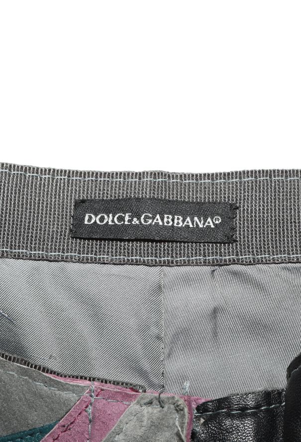 Dolce & Gabbana RARE S/S 2002 Leather Patchwork Pants - 6