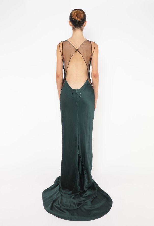 Maison Margiela 2024 Open-Back Charmeuse Gown - 4