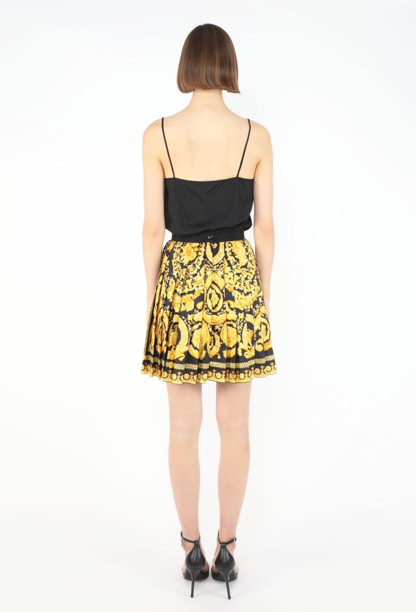 Gianni Versace Barocco Pleated Silk Skirt, F/W 1991 - 6
