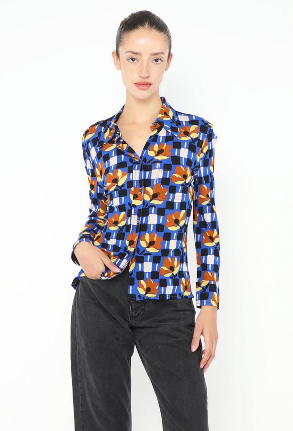 Prada S/S 2017 Mod Graphic Blouse - 1
