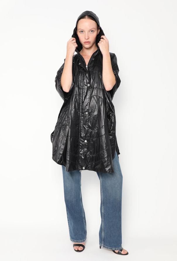 Chanel 2011 Hooded 'CC' Nylon Poncho - 2
