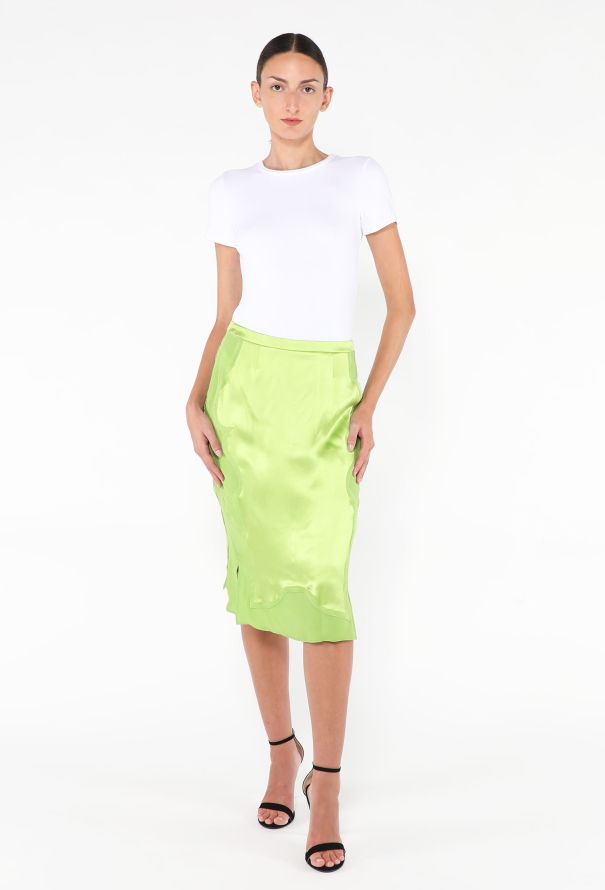 Saint Laurent Rare F/W 2004 Charmeuse Skirt - 1