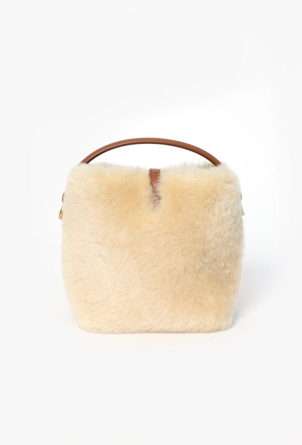Saint Laurent Le 37 Shearling Bucket Bag - 6
