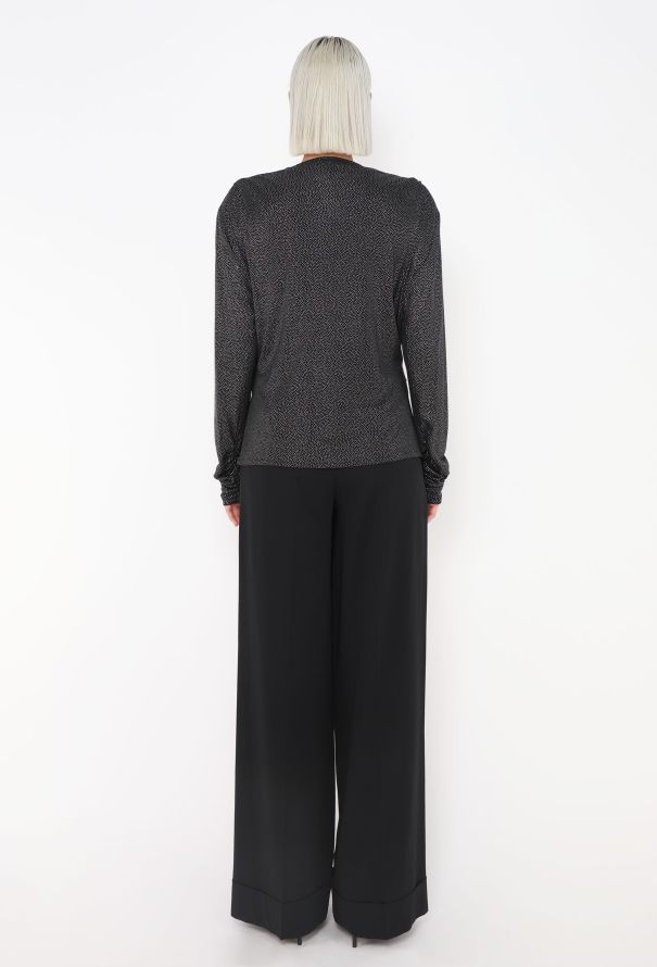 Saint Laurent Vintage Studded Draped Blouse - 4