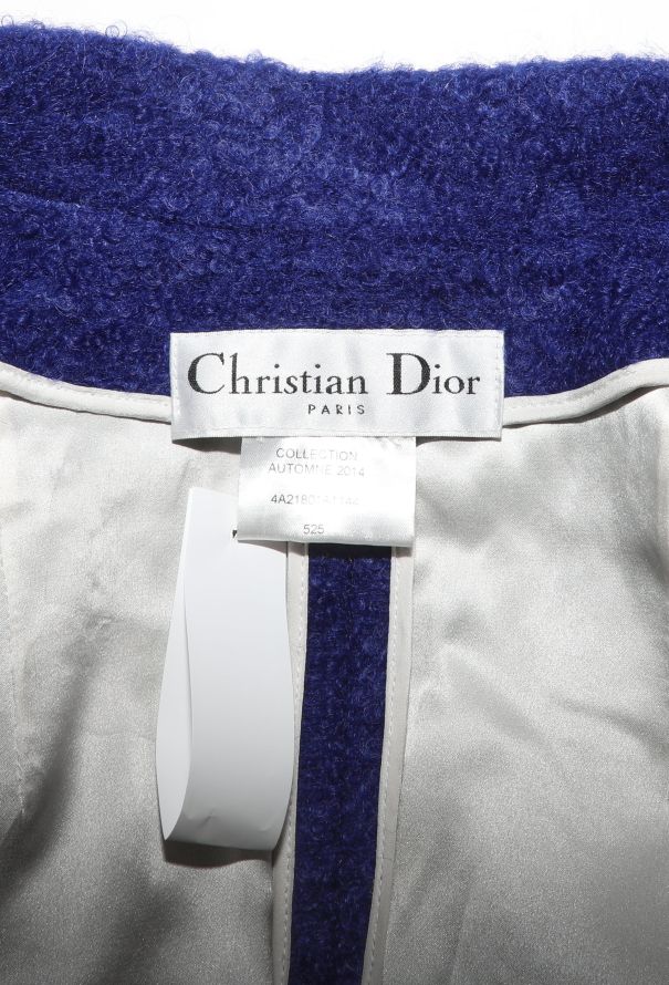 Dior Raf Simons 2014 Mohair Notched Coat - 6