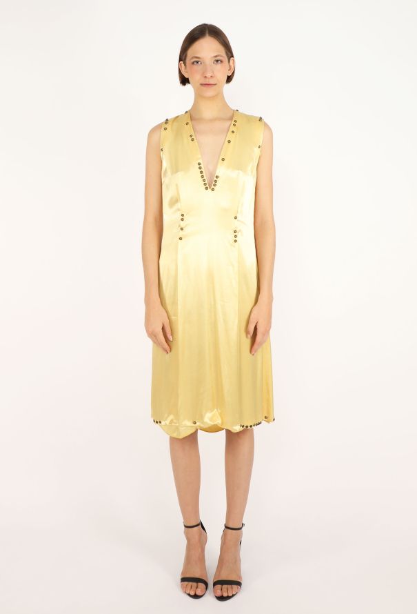 Maison Margiela Studded Satin Dress, F/W 2006 - 1