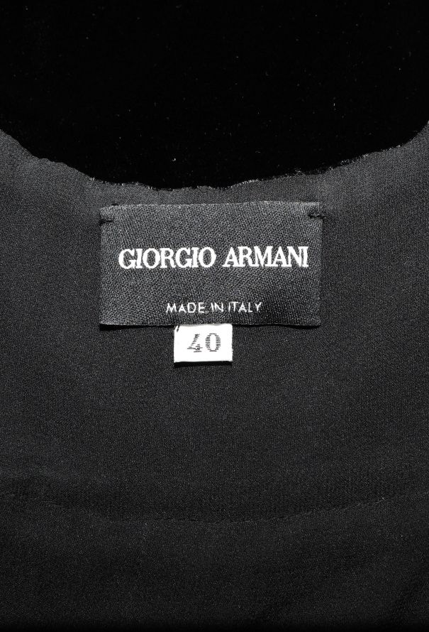Giorgio Armani '90s Open-Back Velvet Dress - 5