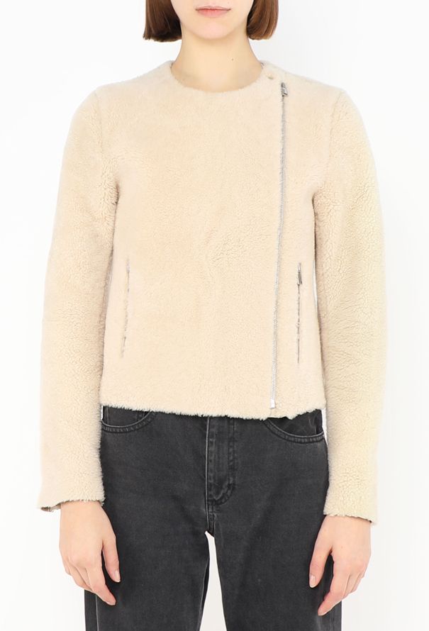 Céline Merino Shearling Zip Jacket - 1