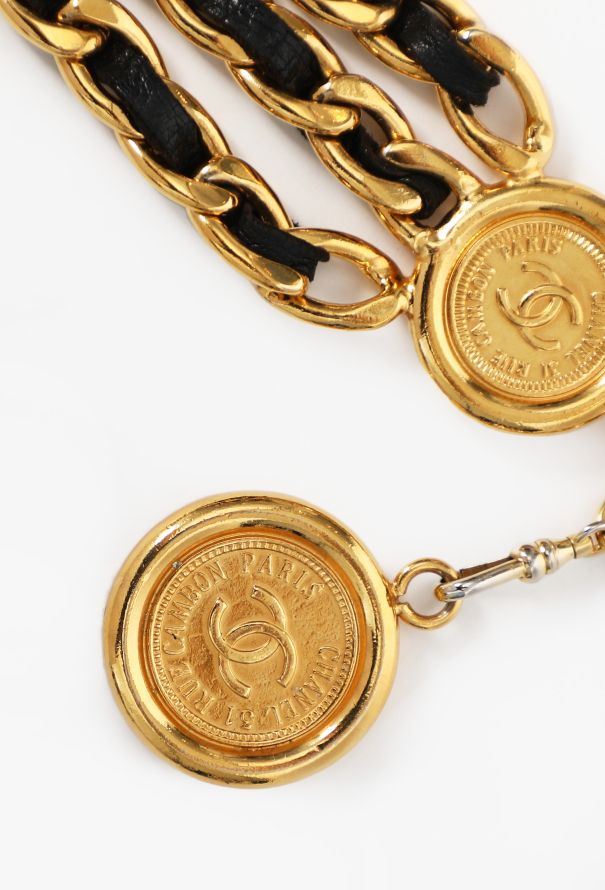 Chanel Triple Chainlink Medallion Belt, F/W 1989 - 7