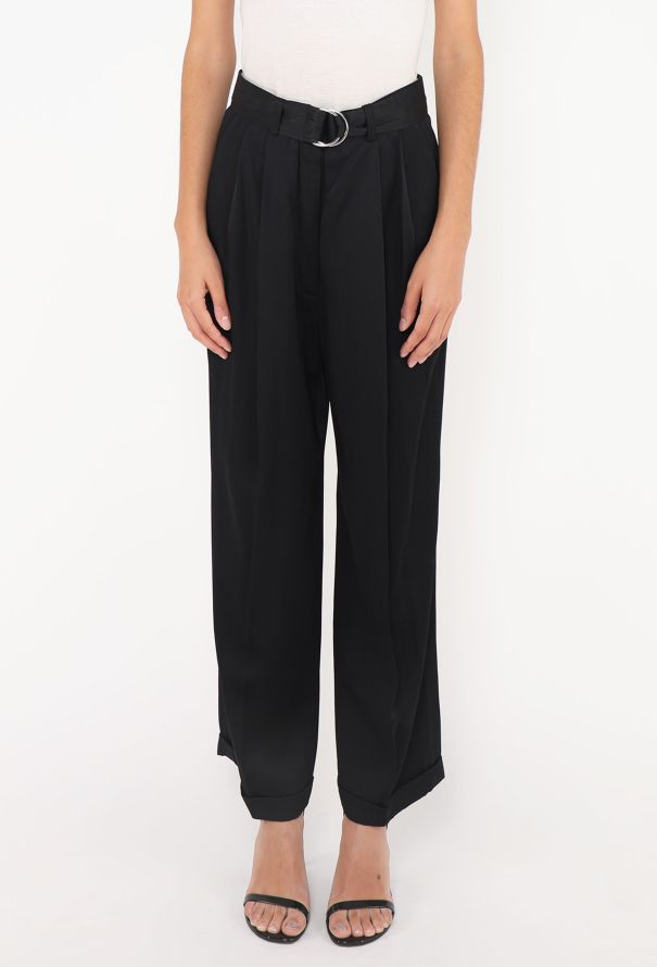 Céline Resort 2014 Belted Crêpe Trousers - 3 Céline Resort 2014 Belted Crêpe Trousers - 3